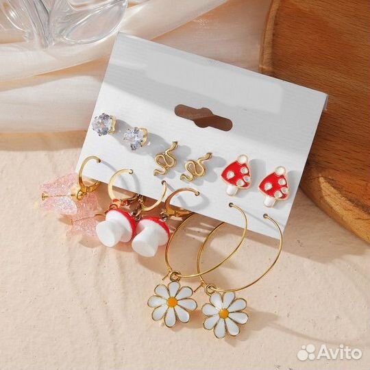 Серьги набор для девушек