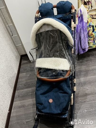 Детские санки коляска ника б/у