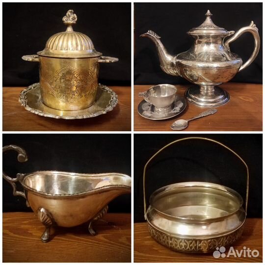 Мельхиоровая посуда Индия