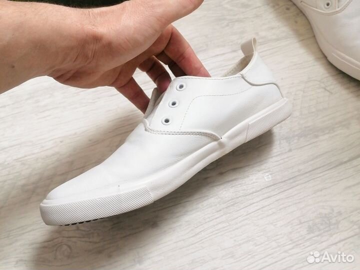 Кожаные кеды мужские 42