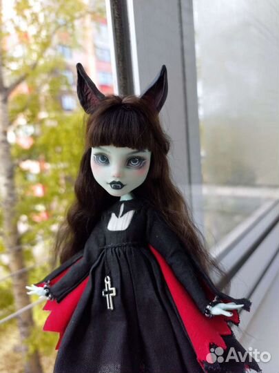 Кукла ooak monster high Френки
