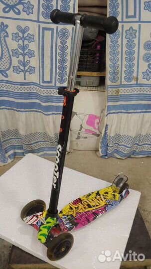 Самокат детский трехколесный бу