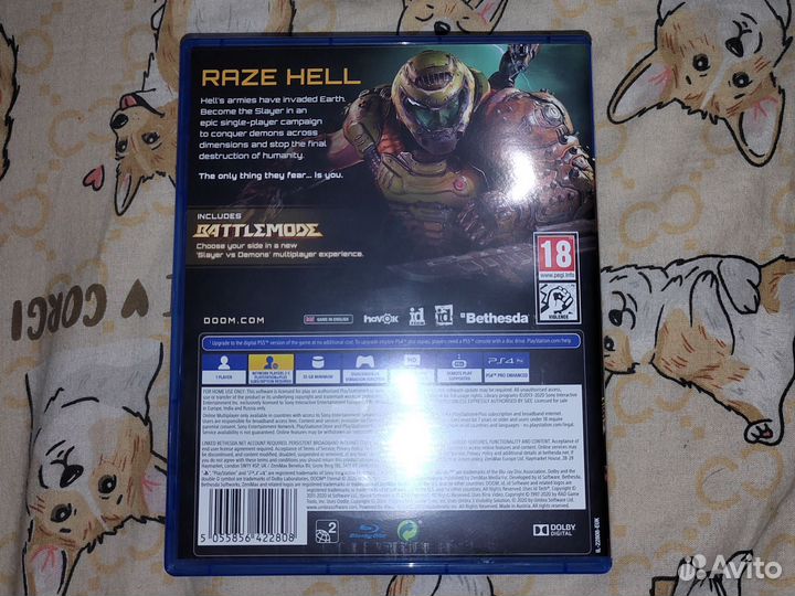 Игра для приставки ps4 Doom eternal