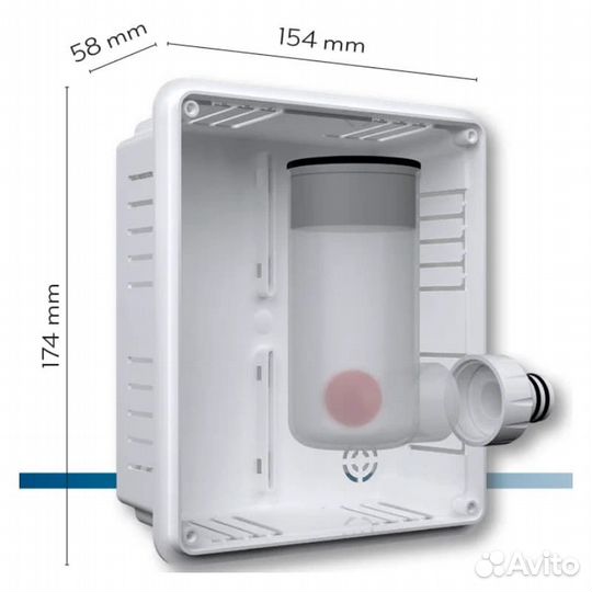 Сифон с гидромеханическим затвором vecamco mini