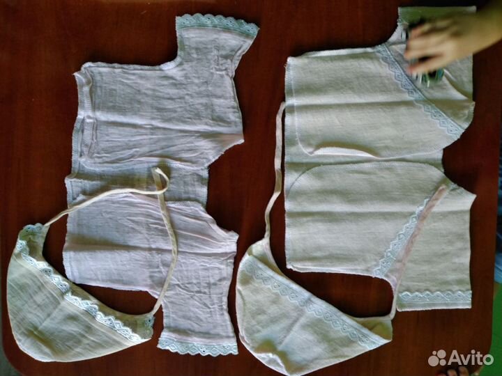 Распашонки, шапочки для девочки с 0-6мес