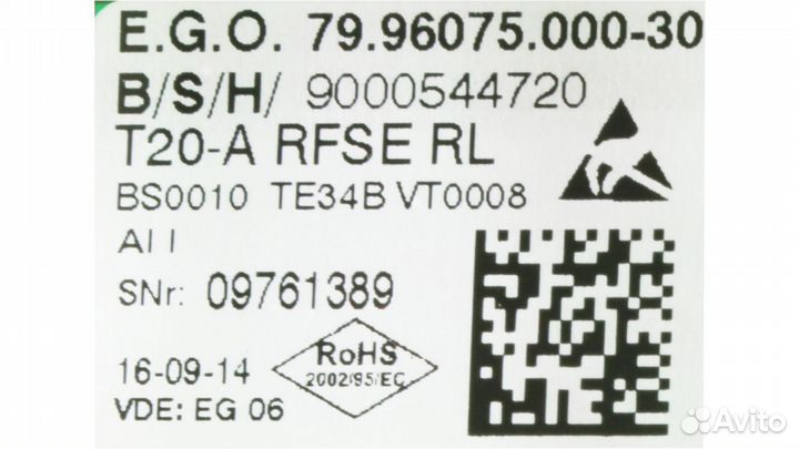 Модуль управления T20-AV, SE, TE34B-VT0008 перезап