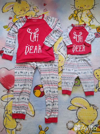 Новогодние пижамы family look