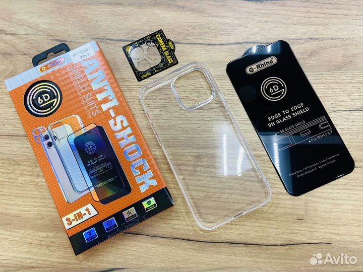 Комплект защиты для IPhone 12 Pro (3 в 1)