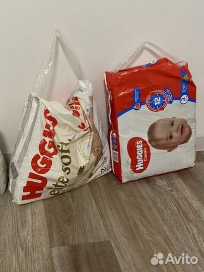 Подгузники хагис элит софт и классик р-р 2,3