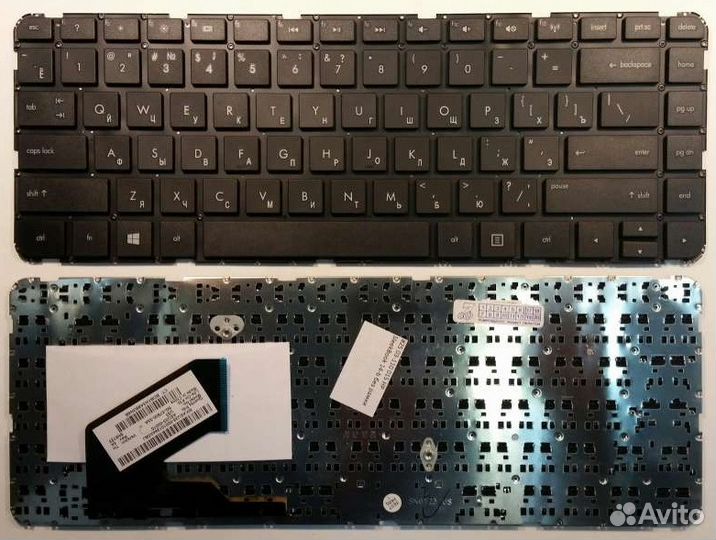 Клавиатура HP 14 Series 14-B черная без рамки