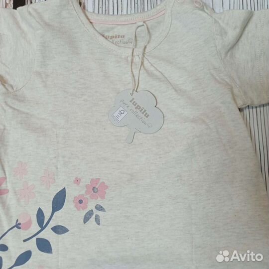 Футболка новая на девочек 74/86/92