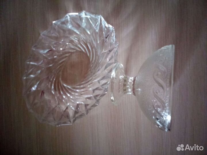 Хрусталь, стекло, ваза, конфетница, креманка