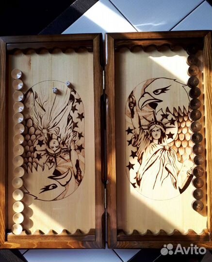 Нарды ручной работы резные