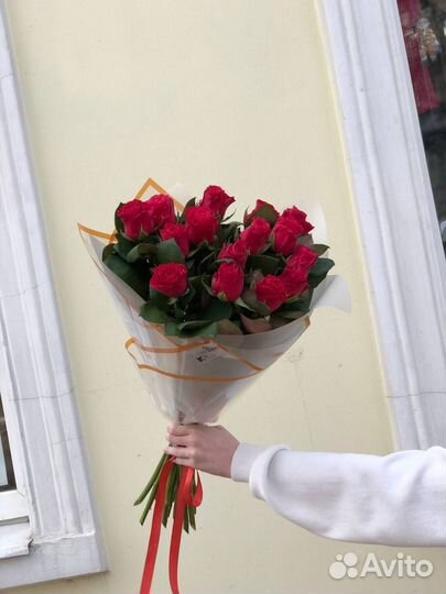 Роза 50 см Кения цветы букеты с доставкой