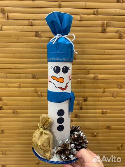 Поделки новогодние. Снеговик