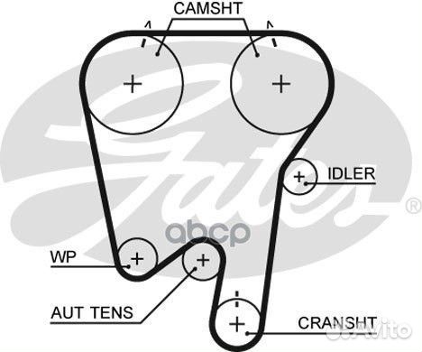 5397XS 40474x23 Ремень грм 5397XS Gates