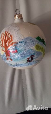 Шар на елку стекло