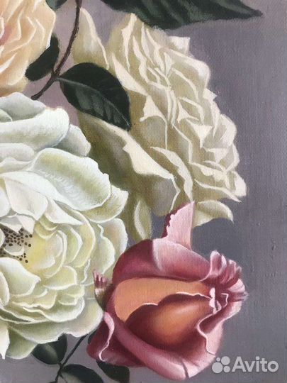 Картина маслом 50*60 см Розы