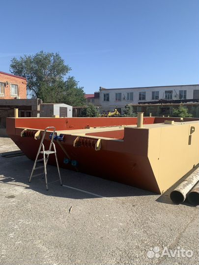 Понтон для экскаватора, изготовление