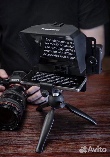 Теоесуфлер для сьемок с камеры и мобильного