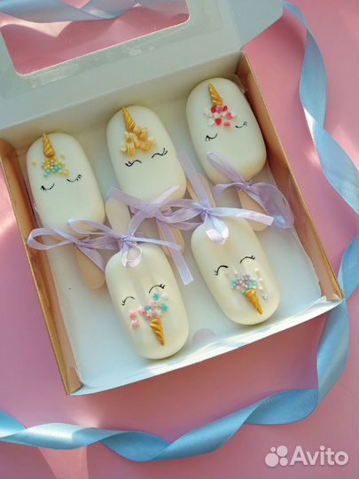 Чизкейк-эскимо Единороги