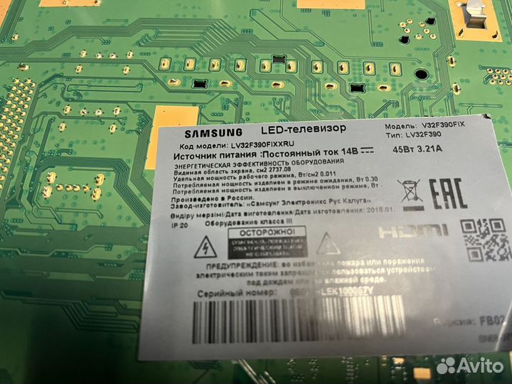 BN41-02338a main samsung V32F390FIX