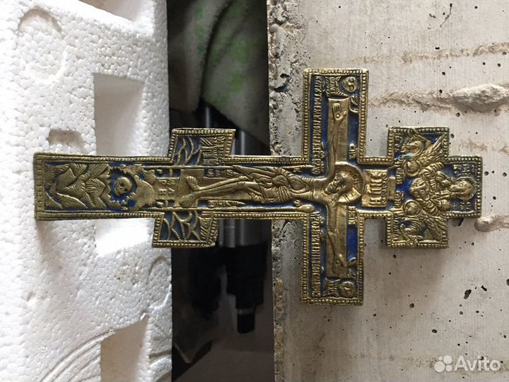 Крест киотный эмаль