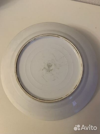 Антикварная царская тарелка до 1917 г. Кузнецовы
