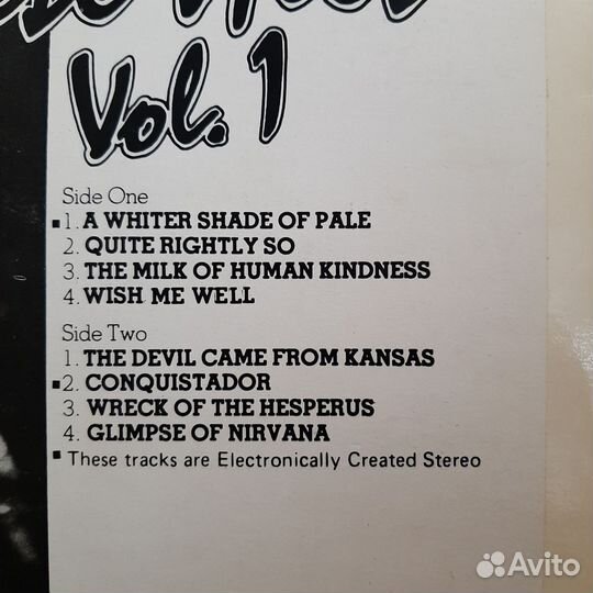 Procol Harum–Greatest Hits Vol.1 (1978, England)