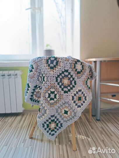 Вязание пледов на заказ крючком и спицами