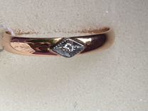 Кольцо золотое 585 с бриллиантом
