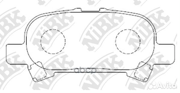 Колодки тормозные дисковые PN0427 NiBK