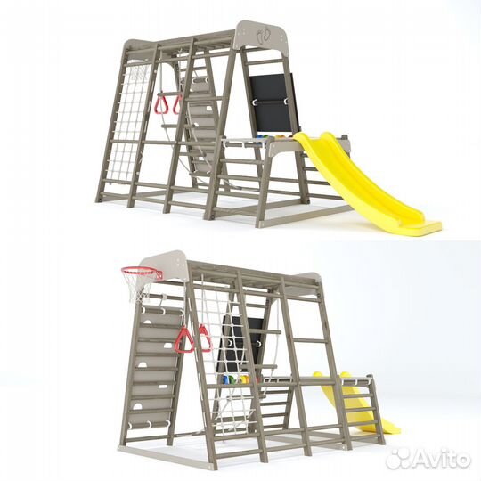 Шведская стенка со скалодромом сн-07-s