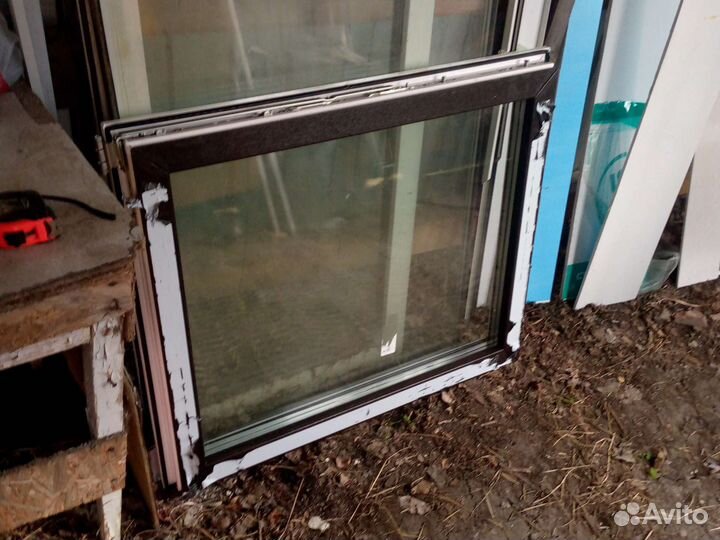 Двери пластиковые бу. И глухая створка