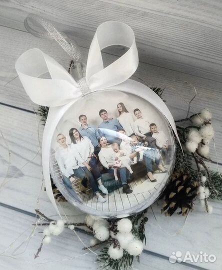 Новогодние шары с фото