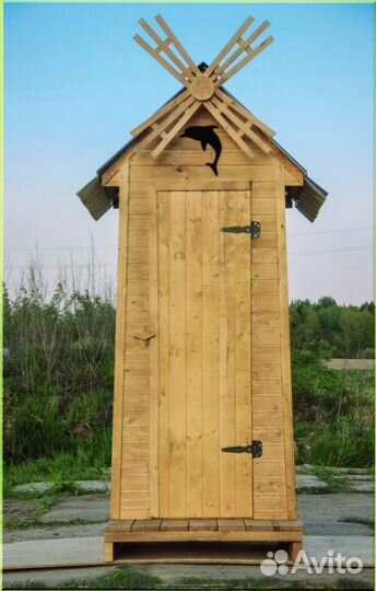 Дачный туалет с кошкой FQM