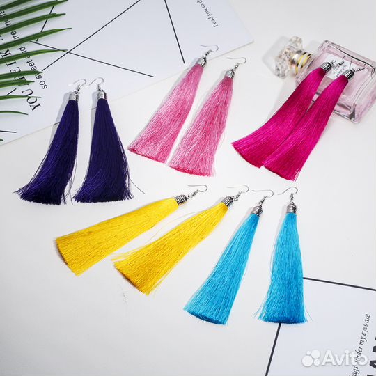 Серьги нити