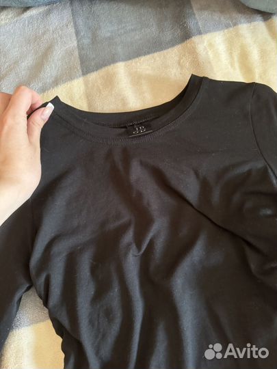 Платье мини черное