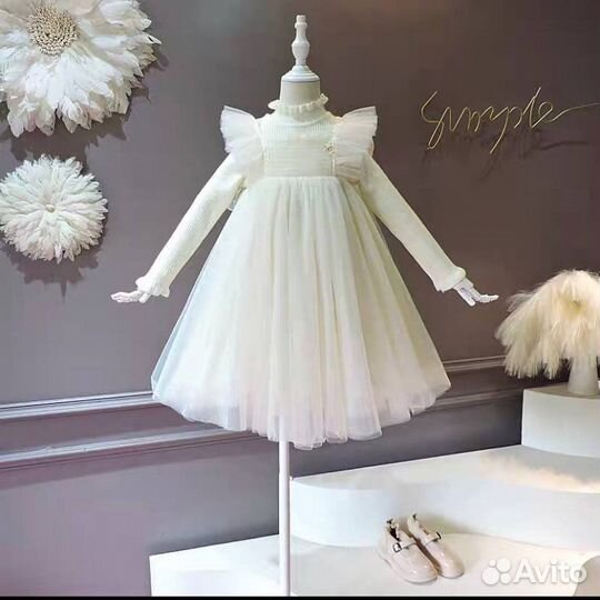 Праздничное платье для девочки рост 130
