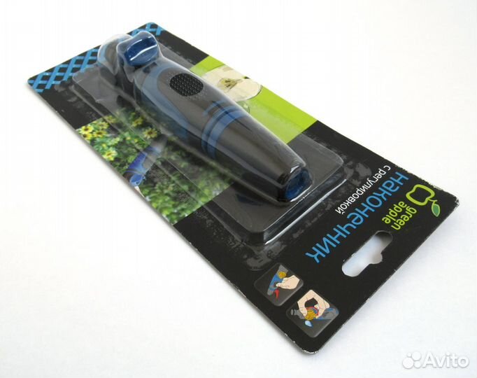 Распылитель воды для шланга с краном. Green Apple