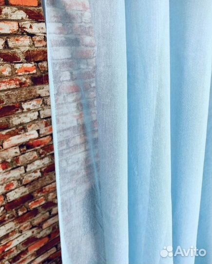 Тюль-сетка лён новый