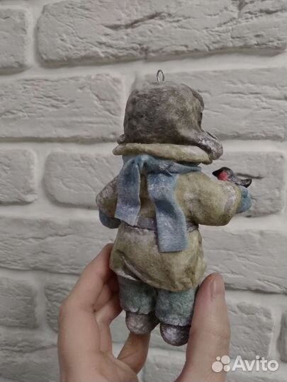 Ватная игрушка ручной работы