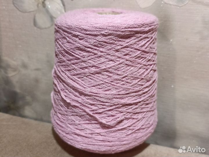 Пряжа для вязания хлопок и пайетки