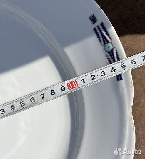 Большое блюдо Т-ва И.С. Кузнецова 19в