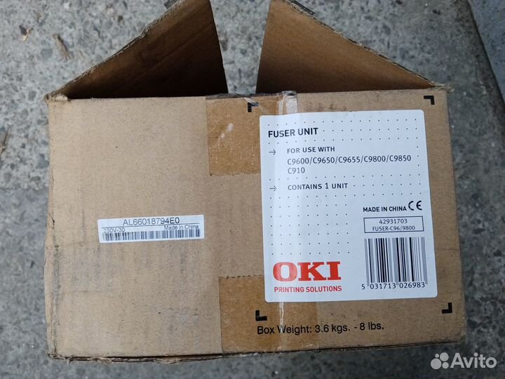 Пeчь OKI б/у в cборе (фьюзер) оригинального