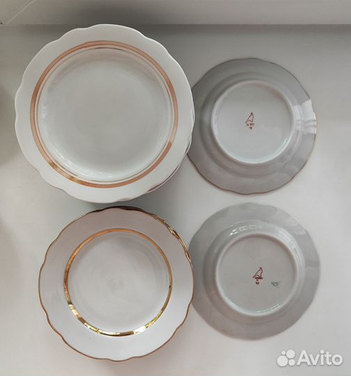 Тарелки, фарфор СССР зик, дулево, хайта бфз