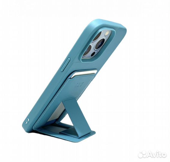 Чехол для iPhone 13 PRO MAX pocket cace+подст зел