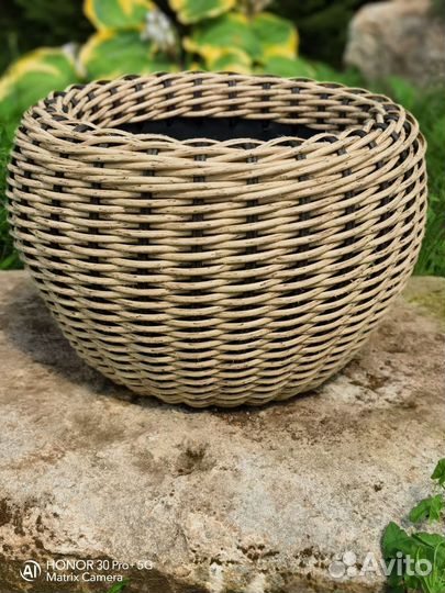 Кашпо из ротанга набор