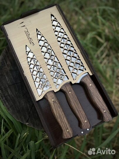Набор кухонных ножей с подставкой