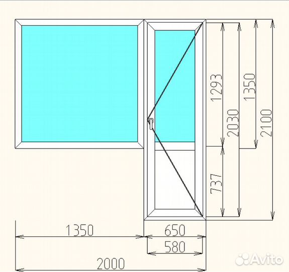 Балконный блок пвх